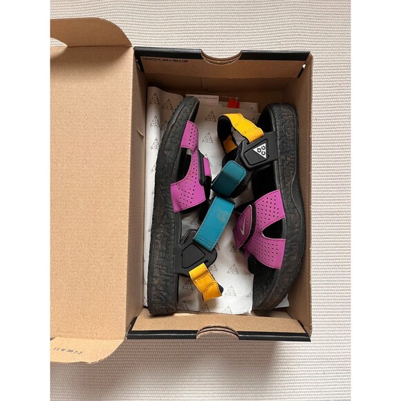 Nike ACG Other - Nike ACG Men's Air Deschutz Sandals in Black Vivid Purple Size US 4